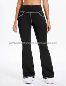 Vente en gros de leggings de sport personnalisés de haute qualité pour femmes vêtements de sport actifs avec fonction de torsion à la mode et logo à la taille - Product Image 3