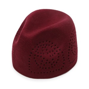Chapeau de prière musulman unisexe Kufi - Tissu en velours respirant, motif uni, style islamique et pakistanais, toutes saisons - Product Image 2