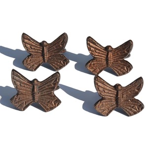 Porta Servilletas y Anillos Decorativos de Hierro Fundido Marrón con Forma de Mariposa, Accesorios Rústicos para Bodas, Duraderos, Ecológicos, Estilo Vintage - Product Image 2