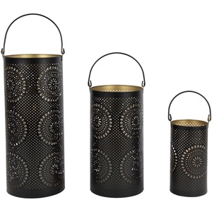 Porte-bougies cylindriques bleu roi, design géométrique découpé, résistants à la chaleur, décoration d'intérieur, bougies votives faites à la main, en solde - Product Image 6