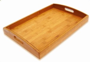 Bandeja de Servir Rústica de Madera, Bandeja Multiusos para Cocina, para Té, Café, Desayuno, Merienda, Uso Doméstico - Product Image 3