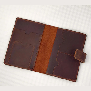Wholesale Price Leather <b>Passport</b> <b>Holder</b> Travel <b>Wallet</b> RFID Protection Credit Card Pockets Slim Design Custom Logo for sale - Product Image 3