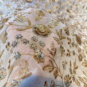 Premium Sequence Embroidery Fabric For Women Fashion Wear Designer <b>Garments</b> Party Wear Dresses Kaftan Abaya Bridal Wear - Product Image 1