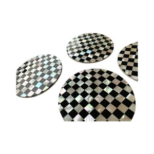 Elegant Shell Inlay <b>Drink</b> <b>Coasters</b> for Home Decor - Product Image 3