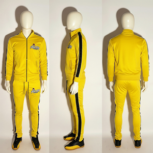 Autumn <b>Winter</b> Men's Casual Solid Heavyweight 2-Piece Sportswear Tracksuits Hoodies & <b>Jacket</b> Sets 100% Cotton - Product Image 1
