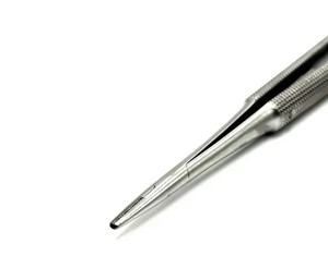 Porte-aiguilles chirurgical micro 18 cm droit à verrouillage, queue bleue, manuel, certifié CE, instruments de chirurgie dentaire en acier inoxydable - Product Image 3