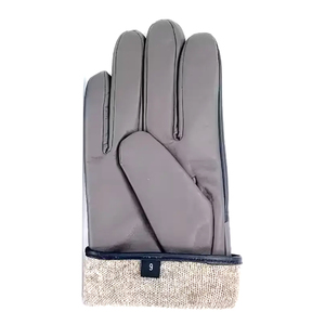 Gants en cuir pour hommes, protection contre le froid, finition lisse, gants en cuir véritable, mode hiver pour hommes - Product Image 6