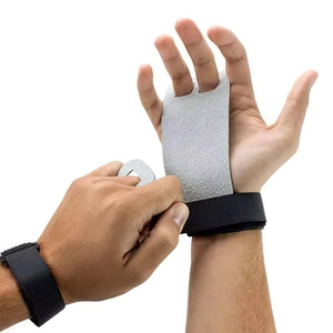 Leather Gymnastic Hand Grips 2-Hole and 3-Hole <b>Pull</b>-<b>Up</b> Palm Guards Non-Slip Breathable Durable Buckle Closure - Product Image 2