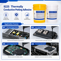 Composé de scellement en silicone bicomposant thermoconducteur A/B 1:1 par poids, étanche et isolant pour la construction, APSI 9225AB