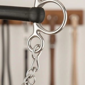Bocado Pelham de Acero Inoxidable con Boquilla Recta, Bocado para Caballo, Equipo Ecuestre, Metal Brillante Resistente al Óxido - Product Image 3