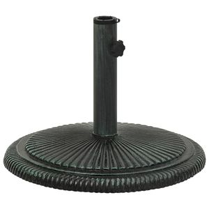 ฐานร่มเหล็กหล่อทรงกลมแบบพกพาสีเขียวแบบดั้งเดิมสำหรับลานบ้าน - Product Image 3