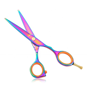 Tijeras de Peluquería Profesionales de Acero Inoxidable con Alto Contenido de Carbono, Mango de Cerámica, para Hombres y Mujeres, con Logotipo Personalizado, Afiladas para el Cabello - Product Image 3