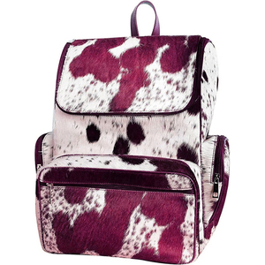 Mochila con estampado animal de piel sintética, 15 pulgadas, con múltiples bolsillos, mochila unisex para el día a día, cierre con cremallera, para todas las estaciones - Product Image 6