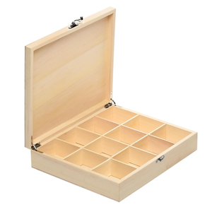 Caja de té artesanal vintage de madera delicada para venta al por mayor, hecha en Vietnam - Product Image 3