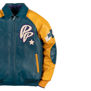 Best Price Men's Leather Avirex <b>Jacket</b> Premium <b>Winter</b> <b>Jacket</b> Genuine Leather Windproof <b>Waterproof</b> Plain Dyed All Sizes Available - Product Image 2