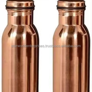 Bouteille en cuivre pur 100% avec tasse Cuisine et verres de table Bouteilles d'eau en cuivre pur disponibles à un prix abordable - Product Image 1
