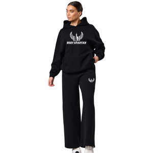 Women's Printed Waffle Knit Hoodie <b>Straight</b> <b>Leg</b> <b>Pants</b> Set Soft Touch Casual Gymwear Athleisure Sportswear Customizable Colors - Product Image 1