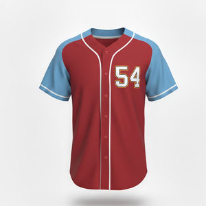 Unisex Baseball Jersey Custom Design Lightweight Breathable V-neck Quick Dry <b>Athletic</b> Wear for Team Practice and Competition - Product Image 5