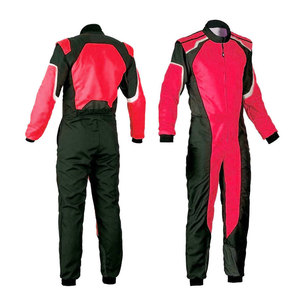 Combinaison de course automobile de qualité supérieure pour hommes, manches longues, polyester/nylon, respirante, légère, pour karting et utilisation sur piste - Product Image 1