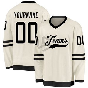 High Quality <b>Men</b> Hockey Wear Sublimation Design Hockey Jersey with Custom Embroidery Polyester ice hockey shirts for adults - Product Image 1
