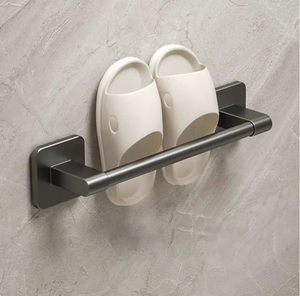 OEM/ODM Modern Bathroom Corner Plastic Slipper Storage Rack Foldable <b>Wall</b> Mounted <b>Shoe</b> <b>Holder</b> for Shower Door Back Use - Product Image 5