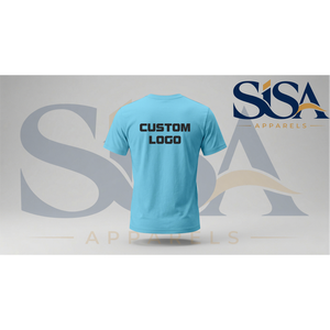 T-shirt de sport personnalisé DryFit bleu pour homme, tailles XS-3XL, modèle CA-015, coupe ajustée, 100 % polyester, style sportif - Product Image 2