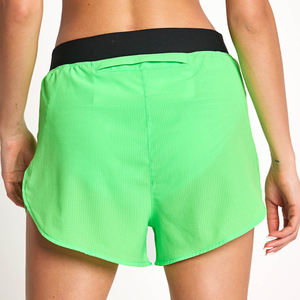 Shorts de sport décontractés pour femmes, double couche, séchage rapide, avec logo personnalisé, taille mi-haute, pour la course et le fitness - Product Image 2