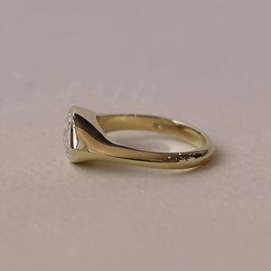Bague de fiançailles et de mariage en diamant de laboratoire taille marquise 1 carat en or jaune 14 carats, bijou cadeau pour fête - Product Image 2