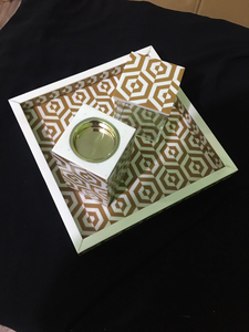 Brûleur à Bakhoor en bois et acrylique avec plateau, qualité supérieure, Mabkhars Incense Bakhoor par Decor World Expo - Product Image 6