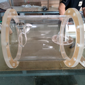 Pièce en plastique moulée en acrylique transparent pour pipeline à trois voies, dispositif d'instrumentation expérimentale de taille personnalisée - Product Image 1