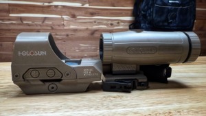 Combo HOLOSUN 510C y HM3X, Mira Reflexiva Abierta con Retícula Múltiple Roja/Verde y Lupa Abatible 3x, 510C-HM3X - Product Image 3