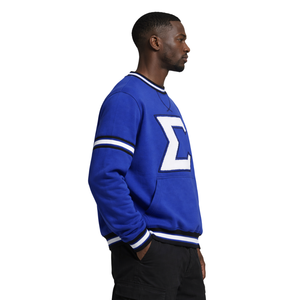 Maglione Blu Phi Beta Sigma in Ciniglia con Design Classico, Comfort e Stile Premium per Fraternità Greche - Product Image 3