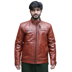 Design Your Own <b>Leather</b> Fashion <b>Jackets</b> High Quality Men <b>Leather</b> <b>Jacket</b> in Best Price <b>Long</b> Sleeve - Product Image 1