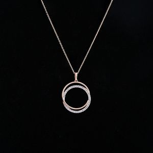 Collier pendentif halter en or rose 14 carats de luxe avec triple halo de diamants marquise certifiés IGI, bijoux fins délicats pour femme, anniversaire - Product Image 3