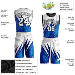 Uniforme de Baloncesto Personalizado para Hombre, con Sublimación, Talla y Logotipo Personalizados, Conjunto de Uniforme de Baloncesto - Product Image 4