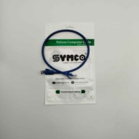 Cable de Conexión Ethernet Cat6 RJ45 SYMCO, Longitud: 0.5 Metros, Cable de Red LAN de Alta Velocidad UTP, Cable de Conexión a Internet Gigabit 1000Mbps