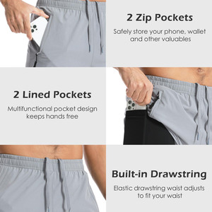 กางเกงวิ่งออกกำลังกายคุณภาพสูงสำหรับผู้ชาย น้ำหนัก 220 กรัม ผ้าฝ้าย 75% โพลีเอสเตอร์ 25% ระบายอากาศได้ดี แห้งเร็ว สวมใส่สบาย เหมาะสำหรับเล่นกีฬา - Product Image 4