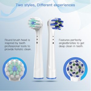 Recharges de têtes de brosse à dents rondes effaceurs de taches intensifs génériques pour brosses électriques Oral-B, vente en gros OEM - Product Image 2