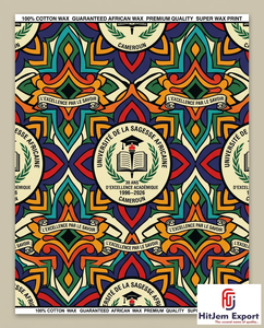 Fabricante de Telas Africanas de Lujo con Estampado de Cera, Proveedor Textil Personalizado para Celebraciones de Aniversarios Universitarios y Convenciones, OEM ODM - Product Image 1