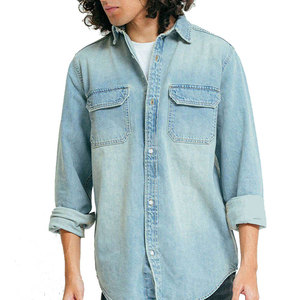 Chemise en jean sur mesure pour homme 100% coton respirant et coloris personnalisé – Artisanat de qualité supérieure - Product Image 4