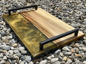 Quality Style Design Epoxy Resin And Wooden <b>Tray</b> <b>Decorative</b> <b>Trays</b> Wood and Resin <b>Trays</b> Epoxy <b>Trays</b> At very competitive Price - Product Image 5
