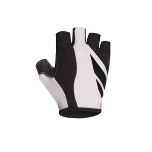 Gants de cyclisme demi-doigts gris en polyester et coton unisexe, respirants, en maille, à enfiler, pour l'été - Product Image 6