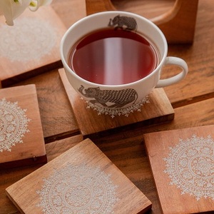 Good Quality Blank Wooden Coaster Eco-Friendly Classic Design Customized Thickness <b>Mats</b> Pads Wholesale High Quality F S - Product Image 2