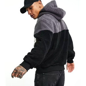 New <b>Fashionable</b> Workout Gym Wear Sherpa Fleece Hoodies for Men Custom Logo Lightweight High Quality Sherpa Fleece Hoodies - Product Image 6