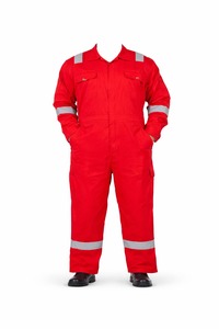 ชุดคลุมทำงานนิรภัยแบบสะท้อนแสง ทนไฟ ผลิตจากโพลีเอสเตอร์ สำหรับผู้ชาย (ไซส์ 2XL) - Product Image 2