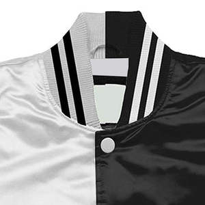 Custom Men's <b>Quilted</b> Satin Varsity Jacket Premium Baseball Outerwear Private Label OEM Manufacturer - Product Image 3