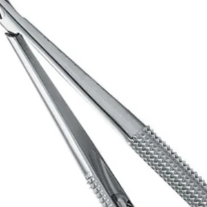 Porte-aiguille Barraquer en carbure de tungstène, droit, verrouillable, 18 cm, en acier inoxydable, pour chirurgie dentaire et suture orale - Product Image 5