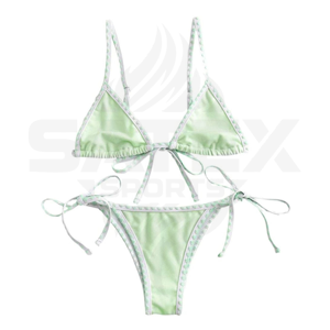 Conjunto de bikinis para mujer de alta calidad, trajes de baño triangulares para playa y baño, pedido al por mayor de fábrica - Product Image 1