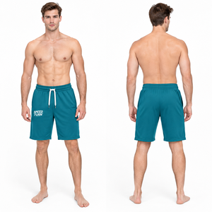 Pantalones Cortos Deportivos Regal Three Men con Bolsillo con Cremallera, Transpirables, con Cordón Ajustable, para Gimnasio, Entrenamiento, Bermuda, Ropa Deportiva, Pantalones Cortos para Correr para Hombre - Product Image 4