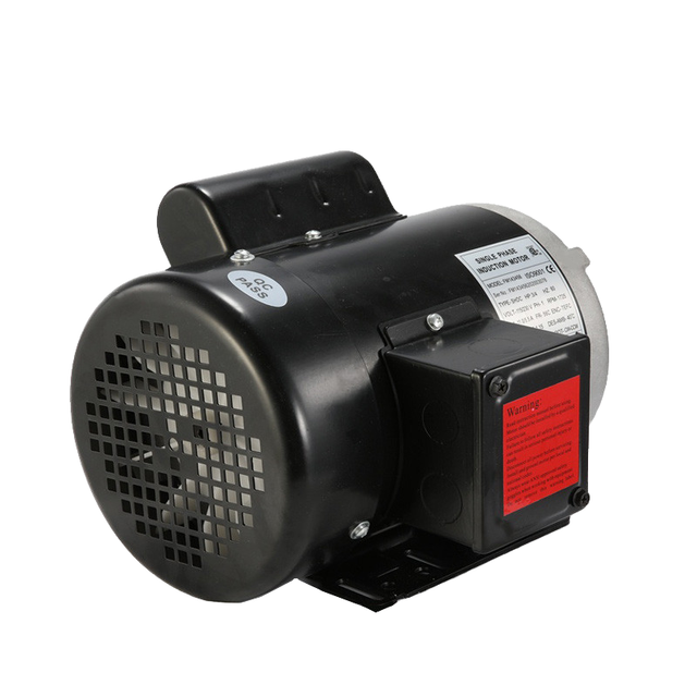 Rolled Steel 1HP 50/60HZ Single Phase Asynchronous Motor 4Poles 115/230V 1800RPM IP55 Protection 100% Copper Wire Electric Motor